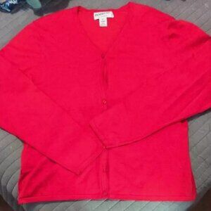 Pendleton Red Cardigan Sweater Womens XL